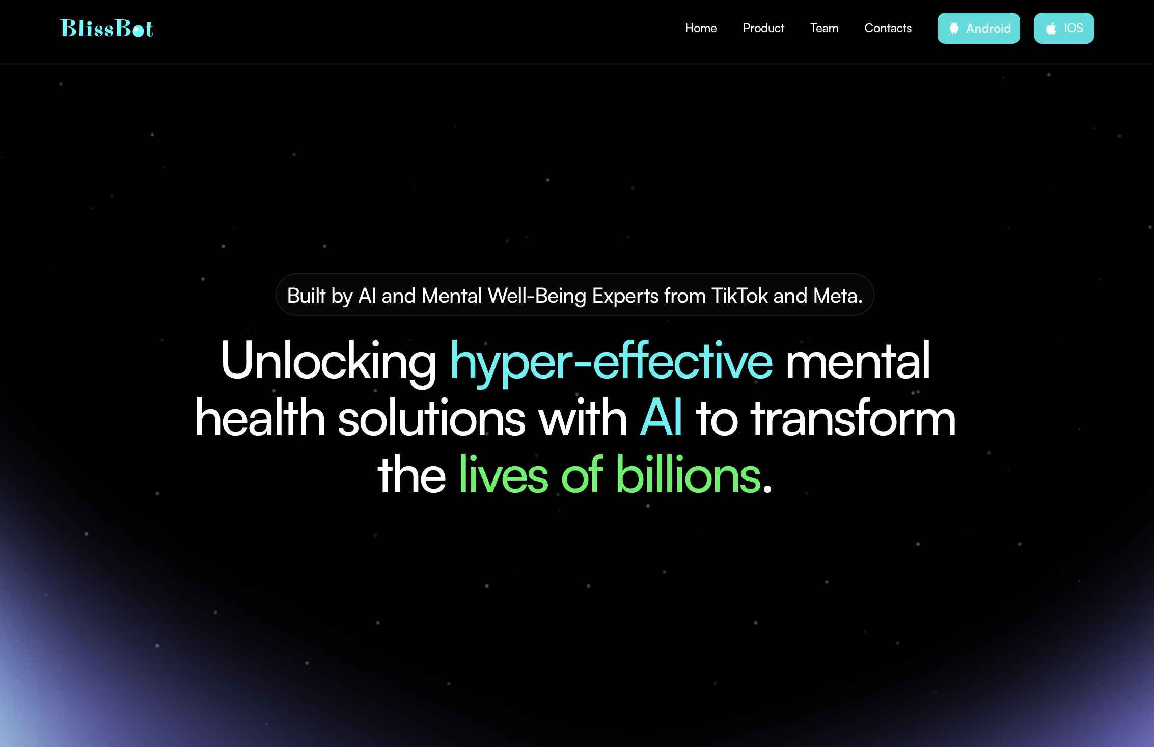 BlissBot.AI: An AI companion for improved mental, emotional, and spiritual well-being.

