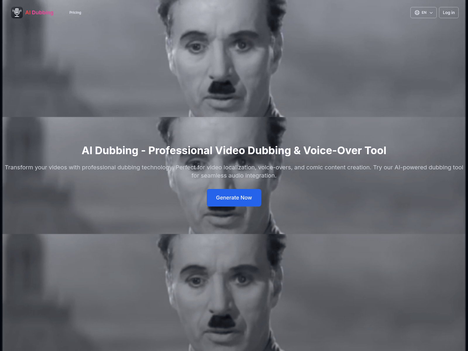 AI-powered video dubbing and voice-over tool for professional video localization and content creation.
