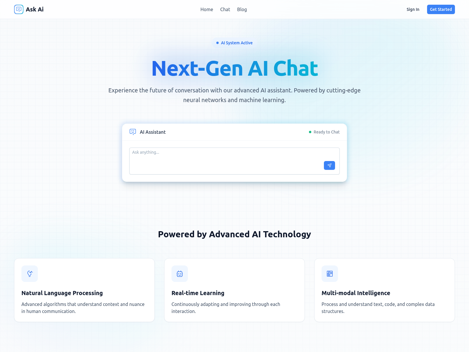 Free AI chatbot providing instant answers and insights;  powered by advanced natural language processing and machine learning.
