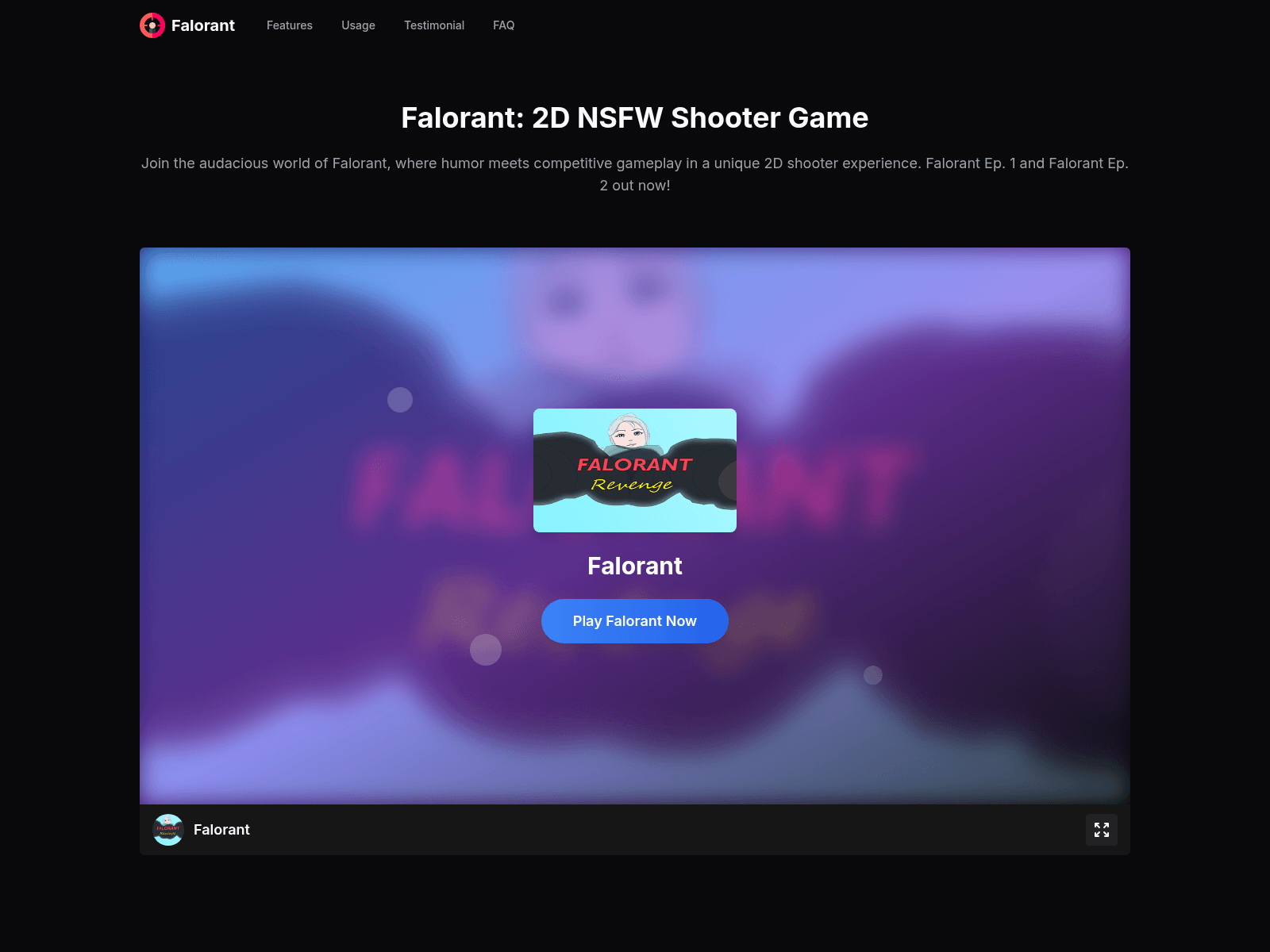 Falorant: a free-to-play NSFW 2D parody shooter game inspired by Valorant, offering unique mechanics and adult humor.

