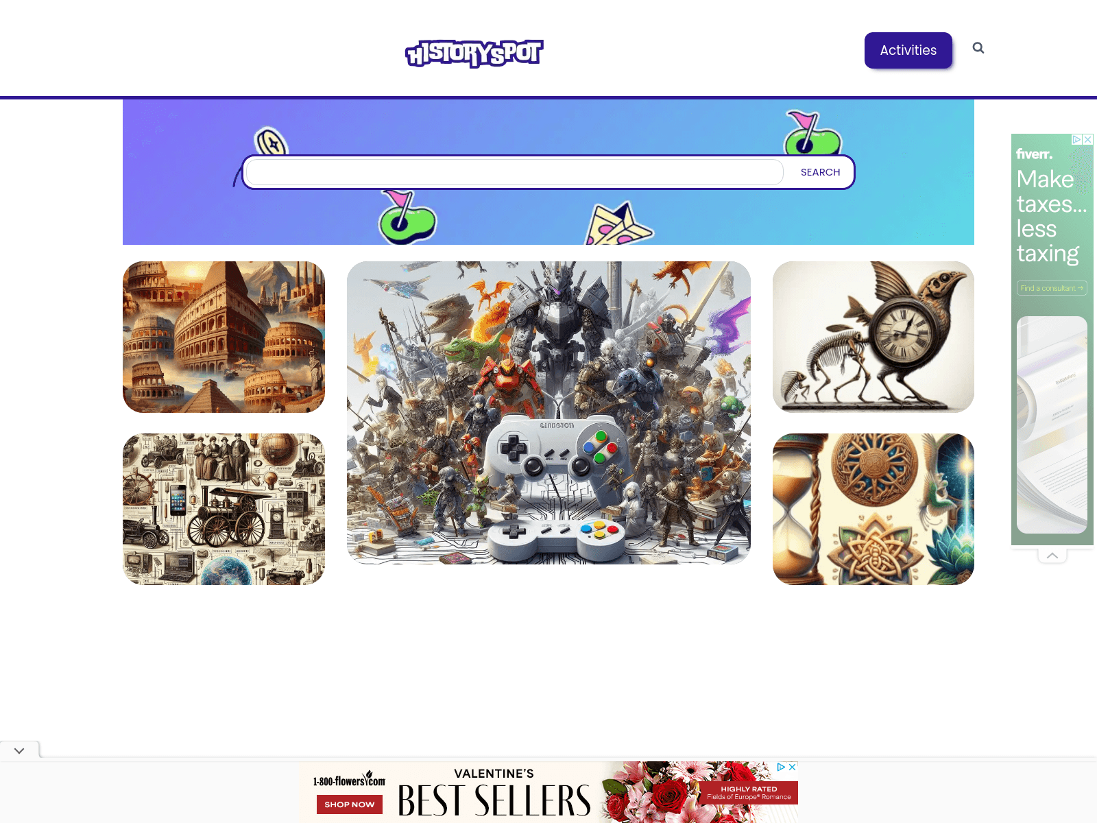 History Spot: An unblocked platform providing history articles and interactive activities for students.
