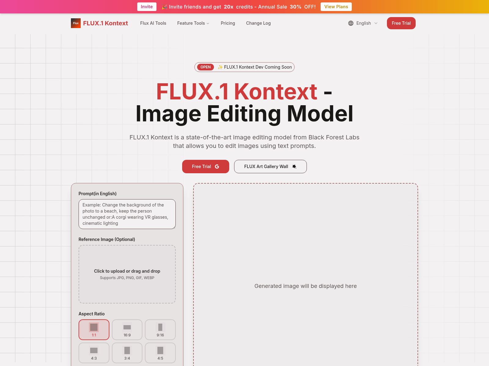 FLUX.1 Kontext: AI-powered image editing using text prompts; offers precise edits, character consistency, and fast performance.
