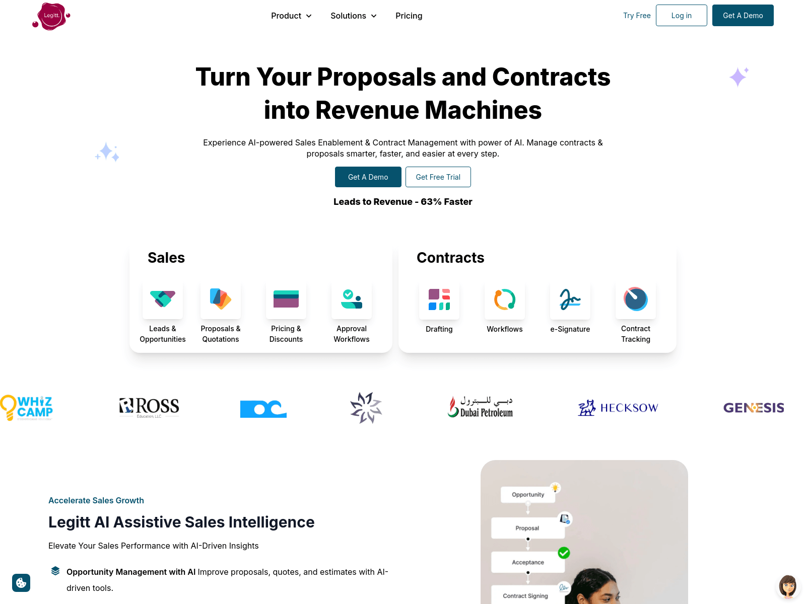 Legitt AI provides AI-powered contract lifecycle management (CLM) software and sales enablement solutions to simplify business processes and automate agreements.
