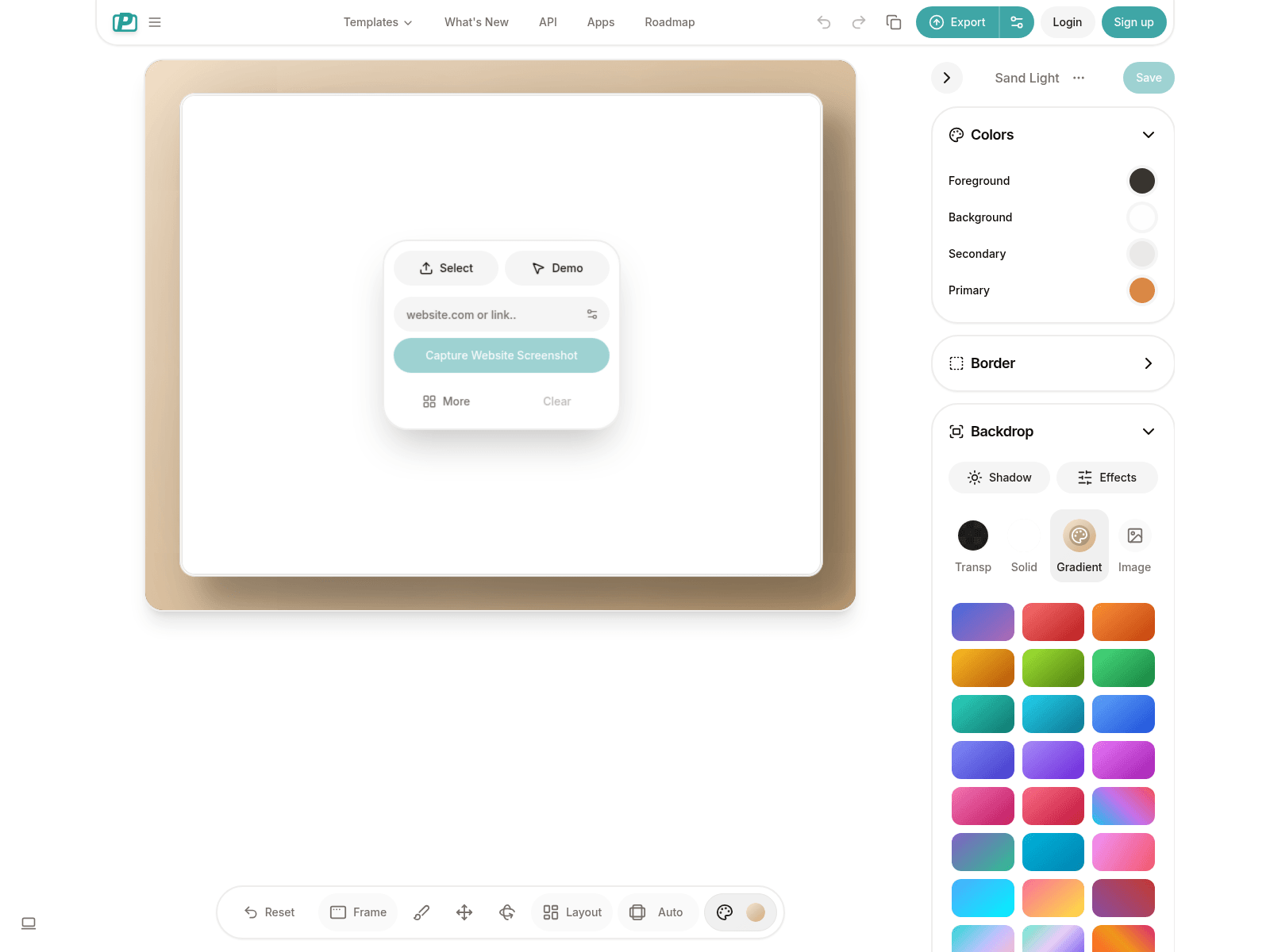 PostSpark: Create beautiful social media screenshots with customizable backgrounds, frames, and more.
