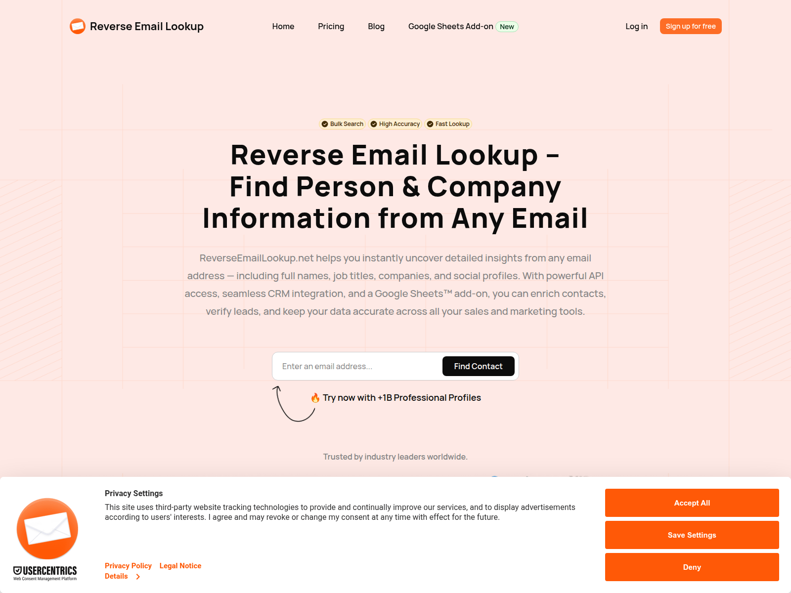 Turn any email into a complete contact and company profile instantly.