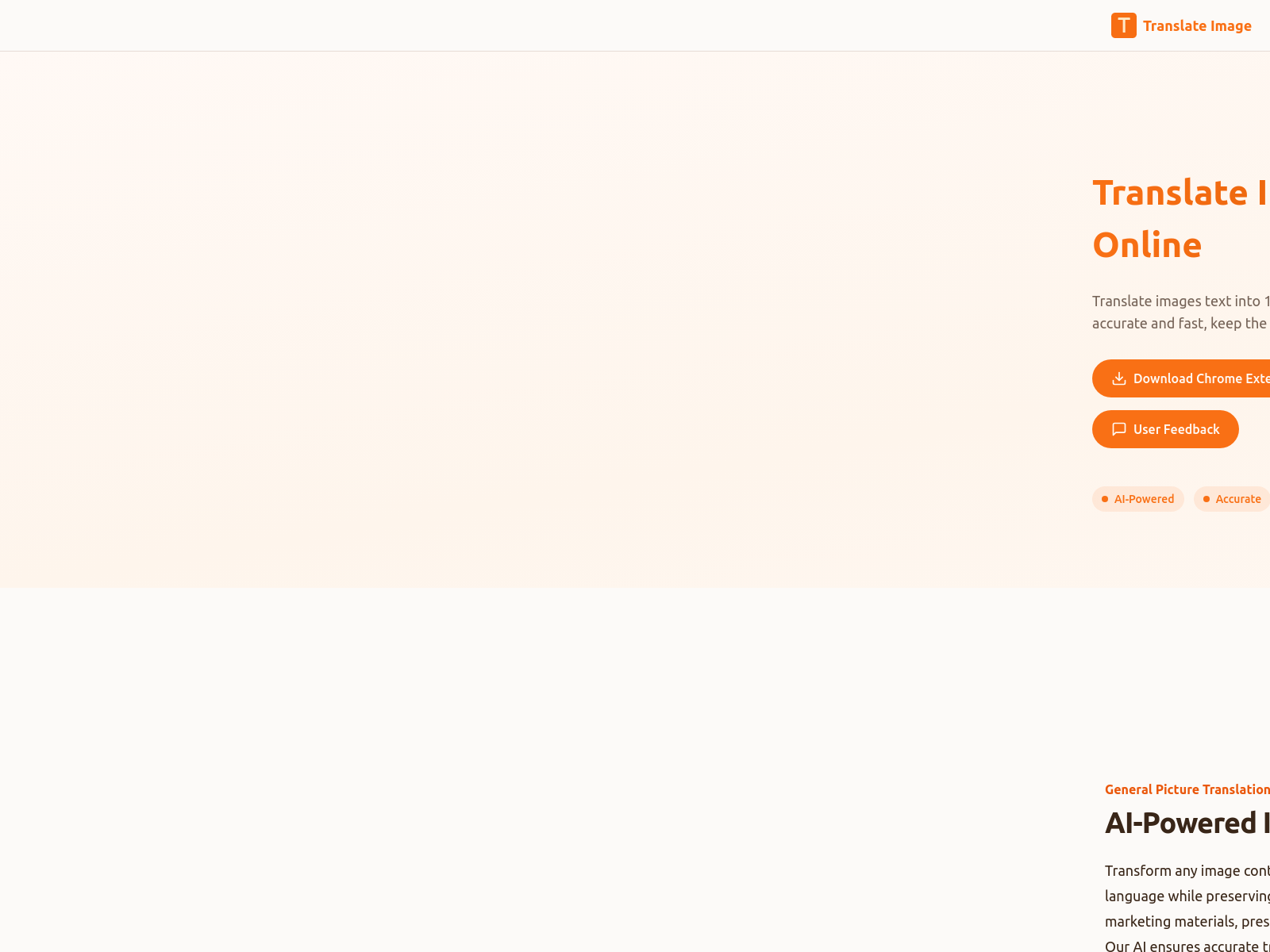 AI-powered image translation service; translates text from images in 100+ languages, preserving original layout and style.
