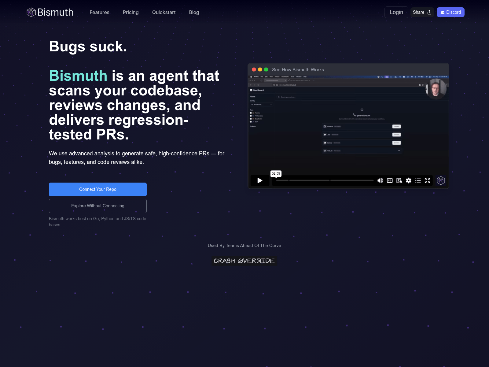 AI-powered codebase assistant for bug fixing, feature development, and code reviews.

