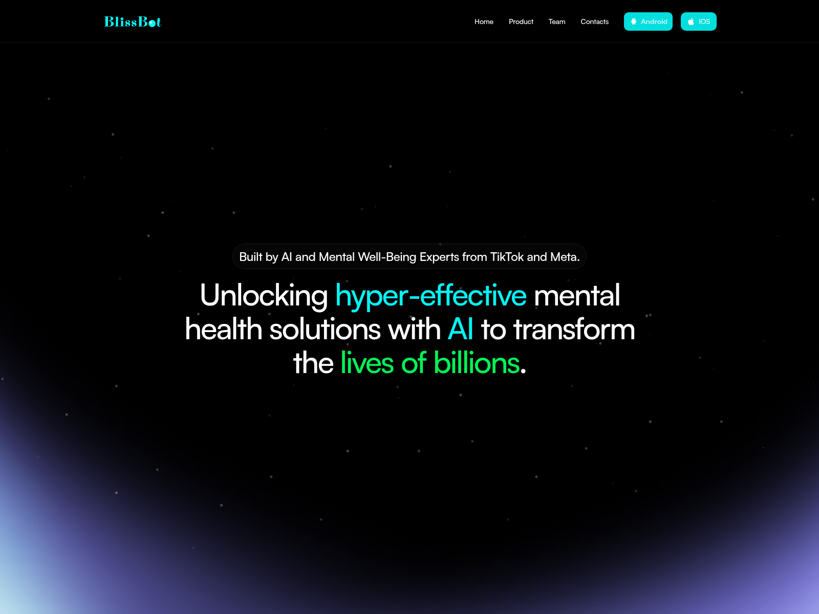 BlissBot.AI: An AI companion for improved mental, emotional, and spiritual well-being.
