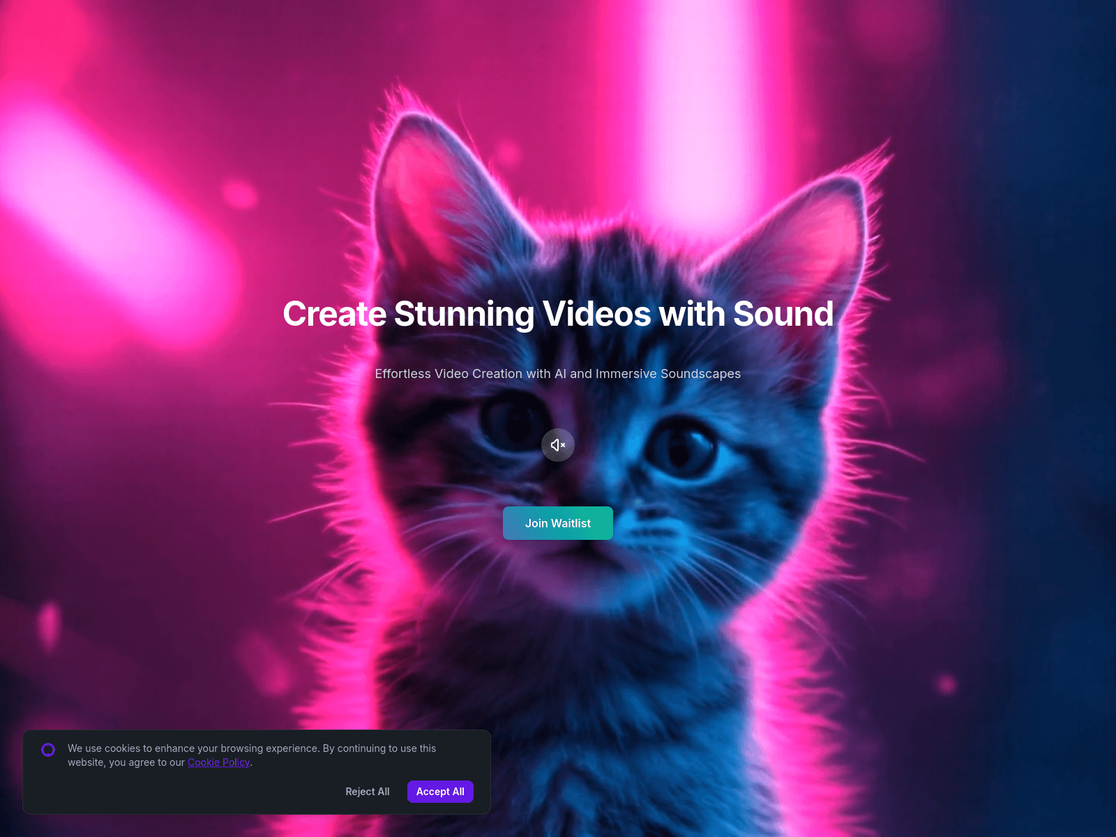 AI-powered platform for creating stunning videos with synchronized soundscapes;  fast rendering and secure tools.
