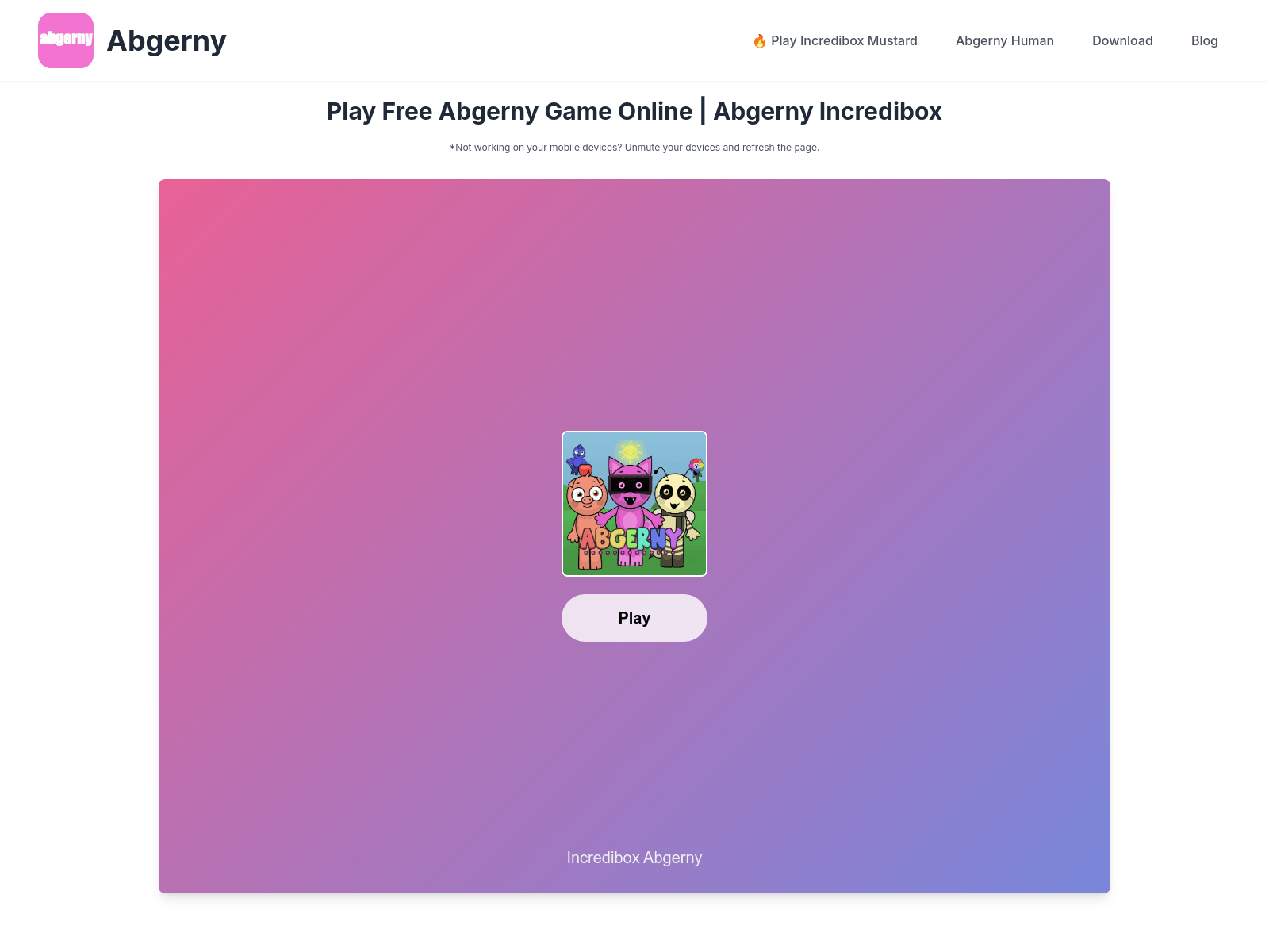 Play free online music creation game Abgerny, a drag-and-drop Incredibox variant. Enjoy unique music experiences and explore related games.