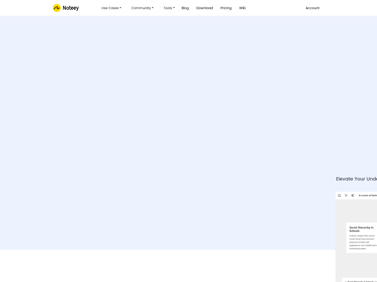 Noteey: An all-in-one visual note-taking app for organizing ideas, offering offline functionality and diverse tools.